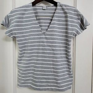 Striped short-sleeve J. Crew top, size S